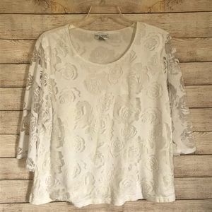 White Too with Rose Detail